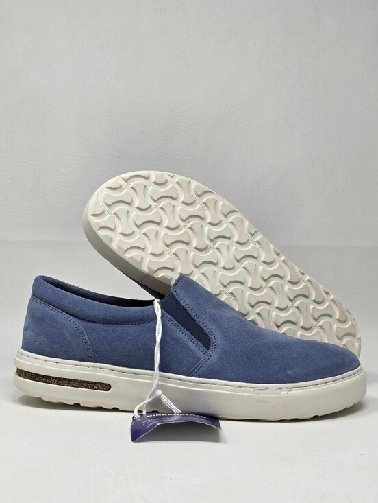 Birkenstock Other - Birkenstock Oswego Slip On Shoes Blue Suede Sneakers Mens 5 / Womens 7 Narrow